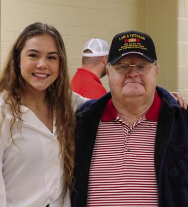 Memphis Independent School District (ISD) students and staff honor local veterans at the annual Veterans Day Program Friday, Nov. 11 at Memphis High School. Photos Courtesy of Memphis ISD