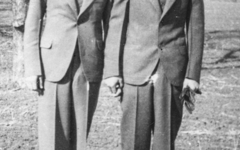Clyde Barrow and Raymond Hamilton