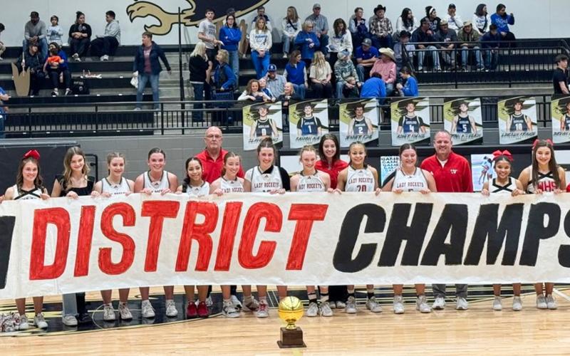 Lady Rockets dominate Lady Elks for bi-district championship