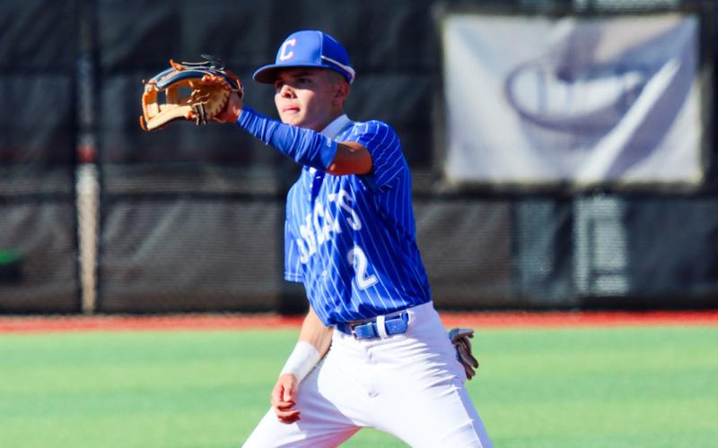 The Childress Bobcats couldn’t keep up with the Bushland Falcons, falling in a 9-0 final Friday, April 24. Pitching, Luke Rodriguez allowed three hits and two runs over two innings, striking out two and walking none. Kade Maldonado led with one hit in one at bat. The Childress Bobcats competed in the bi-district playoffs Wednesday, April 29-Saturday, May 2. Results were unavailable at press time. CHILDRESS HIGH SCHOOL YEARBOOK