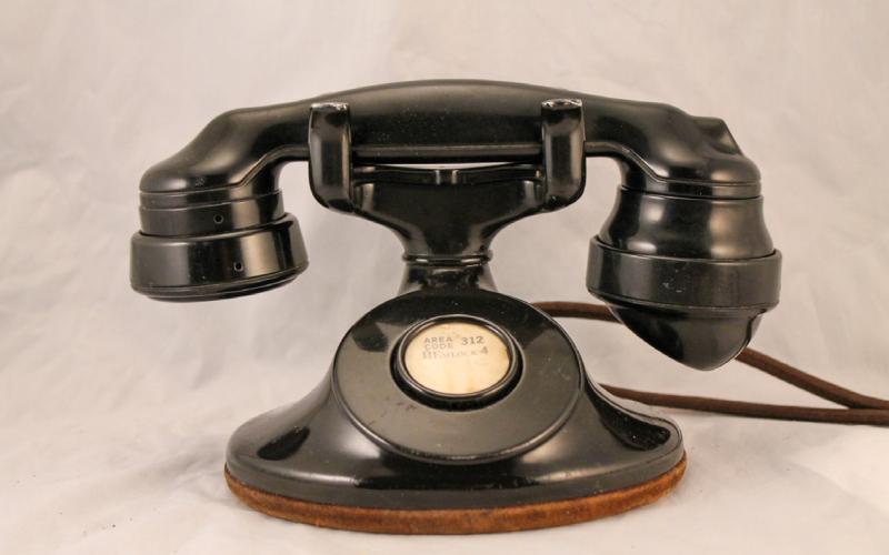 Our home phone (the only kind we had) was located in a nook in the hall in almost the exact center of the house. I don’t remember any dialing mechanism on our home phone… just pick it up and give the operator a name or number. Jim Leggitt Collection