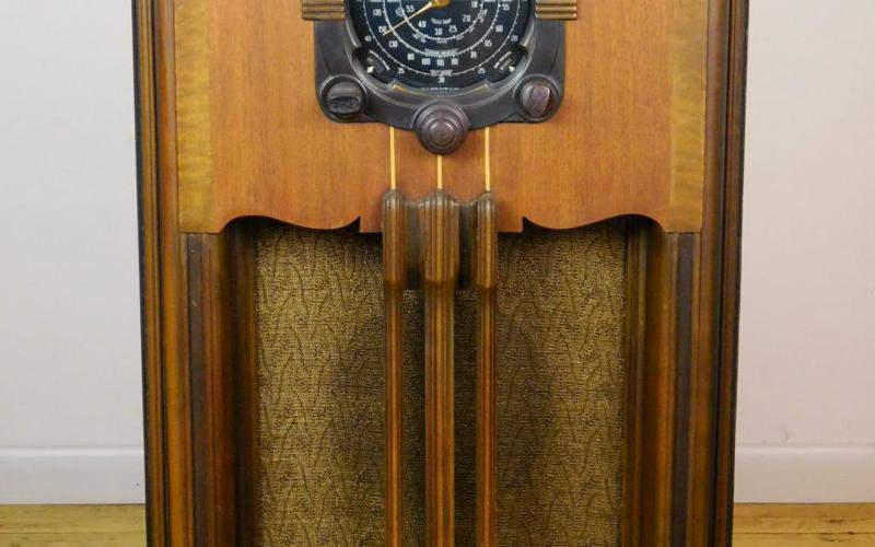 Grandpa Leggitt had a radio that sat next to his rocker in the front room.