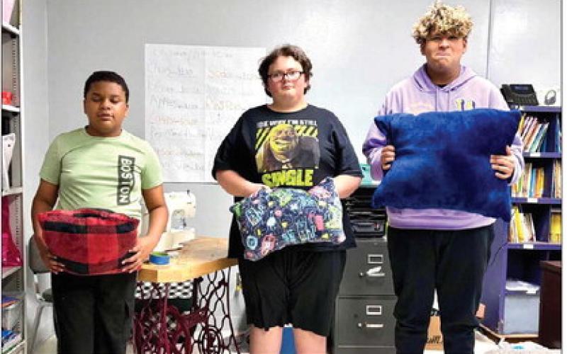 Geometry and sewing go hand-in-hand. Memphis Independent School District (ISD) students create pillows using geometric shapes. Memphis ISD