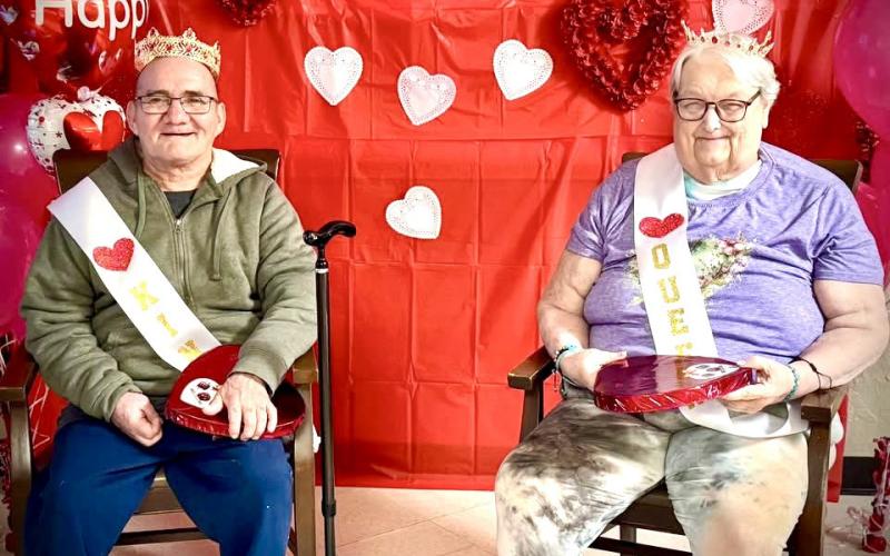 Local nursing homes crown Valentine’s Day royalty