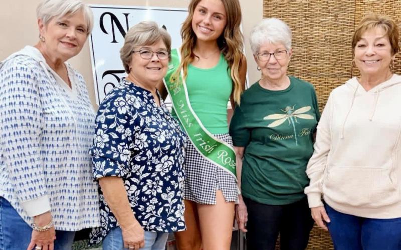 Miss Irish Rose 2026 Adlee Lambert, of Childress, volunteers at New4U Thrift Store Wednesday, April 29. “I had the opportunity to volunteer at my local thrift store, and I’m so grateful to serve and support something bigger than myself,” Lambert said. “From sorting donations to organizing products, it’s such a rewarding feeling knowing even the smallest tasks can make a difference in my community. If you ever find yourself in Childress, be sure to stop by New4U.” MISS IRISH ROSE