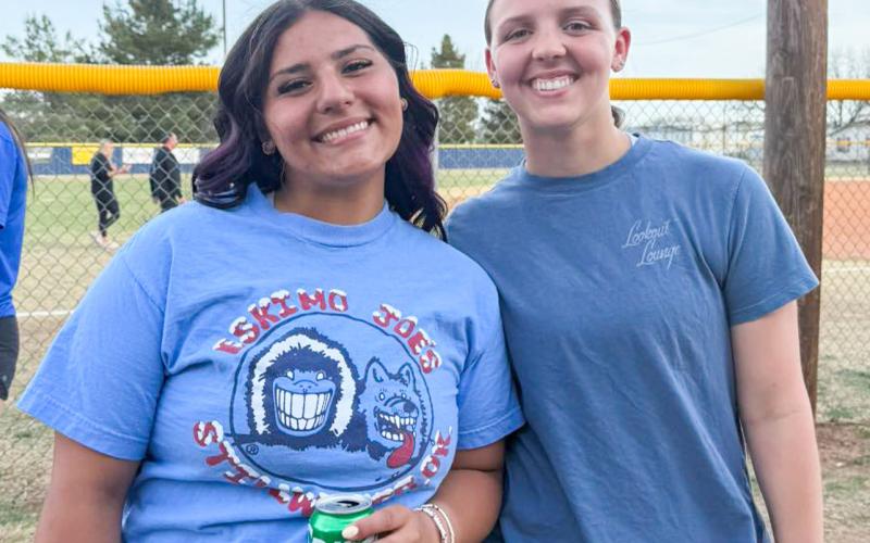 The Childress Lady Cat softball team enjoys a family and team dinner, hosted by parents of the players, Monday, March 23. Childress Lady Cats
