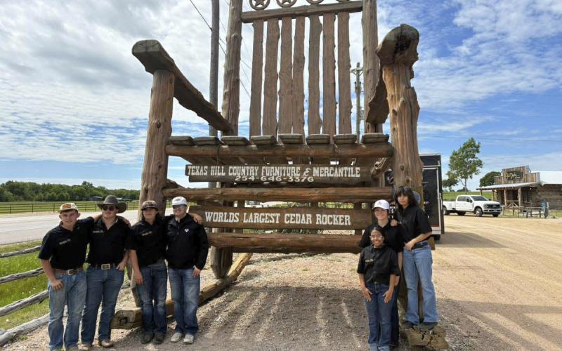 Memphis FFA Land and Home Site Team in Stephenville last week.