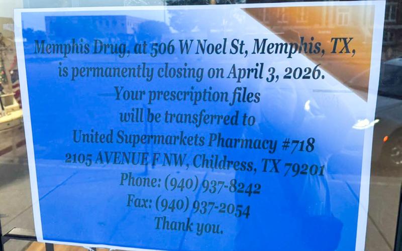 Employees and customers of Memphis Drug were shocked Tuesday, March 31 to learn the store is permanently closing this week, effective 1 p.m. Friday, April 3. Courtesy Phoot
