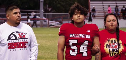 On Friday, Nov. 1, Wellington High School recognized members of the Class of 2025 who are active in band, cheerleading, cross country and football. Timothy Cantu is the son of Daniel Cantu and Clara Westmoreland. He has played varsity football for the Rockets for one year.