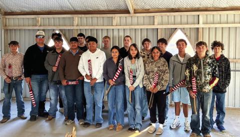 FCCLA, FFA members honor veterans