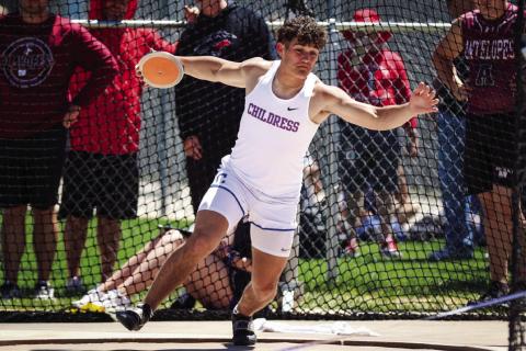 Childress’ Colton Teichelman takes a fourth-place finish in discus at the recent UIL 3A Area 1-2 Meet Friday, April 12 at West Texas A&amp;M University in Canyon. Through the Lens of Liz/Elizabeth Tanner