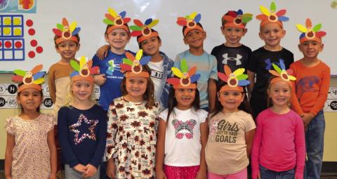 Colin Brown’s kindergarten class
