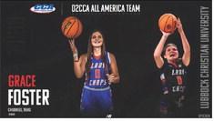 Cementing her legacy, Lubbock Christian University Lady Chaparral Grace Foster, a 2021 graduate of Childress High School, lands Division II Conference Commissioners Association (D2CCA) All-America honors. Lubbock Christian University Athletics