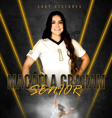 Memphis Lady Cyclone senior Macaela Graham is selected to the Texas Girls Coaches Association (TGCA) Volleyball Academic All-State team. To be selected, senior high school athletes must excel in grade point average, class rank and ACT/SAT scores. KKR Photography