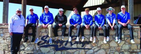 The Childress Bobcat golf team takes a fifth-place team finish at the recent Childress Invitational Tuesday, March 4 at Stoney Ridge Golf Course in Childress. As an individualist, Tyler McGee, second from left, took bronze. Childress High School Yearbook Staff