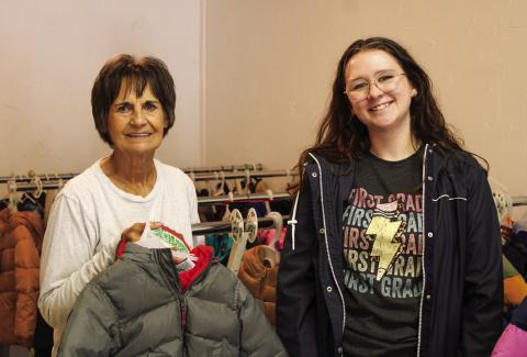Childress County Christmas Sharing, including board members Raenell Smith, left, and Haley Richardson, right, will begin accepting applications for the 2024 holiday season Thursday, Nov. 14. The Red River Sun/Elizabeth Tanner