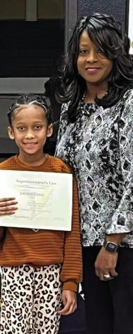 Jaedah Casas, third grade
