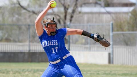 Childress’ Ansley Parr is named the Texas High School Softball 3A Pitcher of the Week, announced Wednesday, April 22. In 12 innings, Parr allowed two hits, one run and one walk, while striking out 34. COURTESY PHOTO