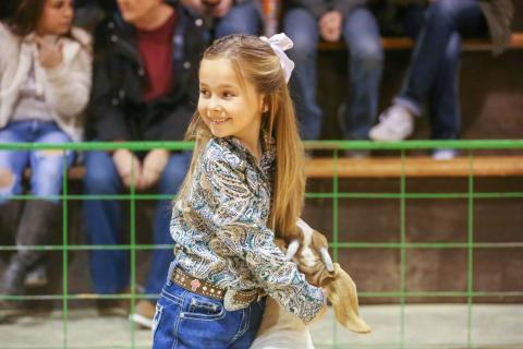 Hall County Jr. Livestock Show exhibitors takes the ring