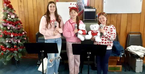 Monson Music Studio students perform Valentine’s Day selections