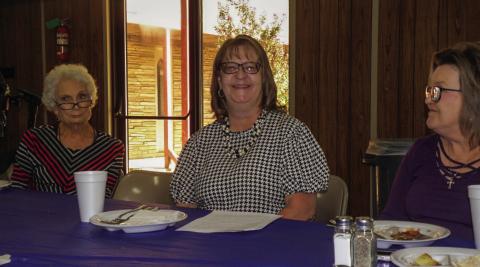 Childress County Extension Agent introduced, gives talk at monthly luncheon