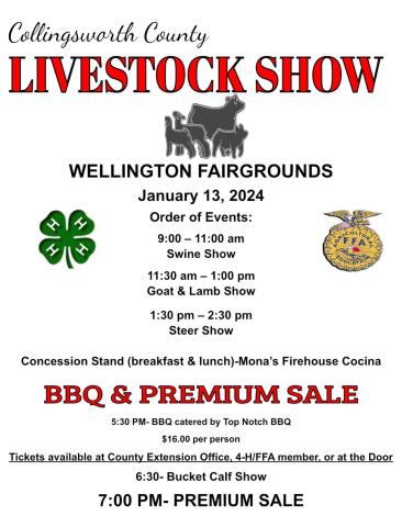 Organizers announce 2024 Collingsworth County Livestock Show agenda
