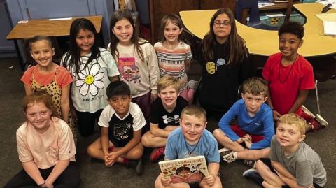 Sponsored by Texas Farm Bureau’s Ag Literacy Week, “I Love Strawberries!”, by Shannon Anderson, includes lesson plans and activities for second graders. Debbie George’s second grade students include, front row, from left: Piper Barnes, Joe Lemons, Quade Weatherly. Second row, from left: Joshua Orozco, Hoyt Warren, Maverick Orr. Third row, from left: Sophia Manuel, Zariyah Reyes, Callahan Cantu, Peyton Roberson, Zoey Flores, Kiah Lewis. Courtesy Photos