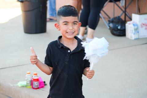 The Childress County Heritage Museum welcomes partygoers during their 90th Annual Birthday Bash, celebrating their birthday of their building — originally the Childress Post Office — Saturday, Sept. 27. 