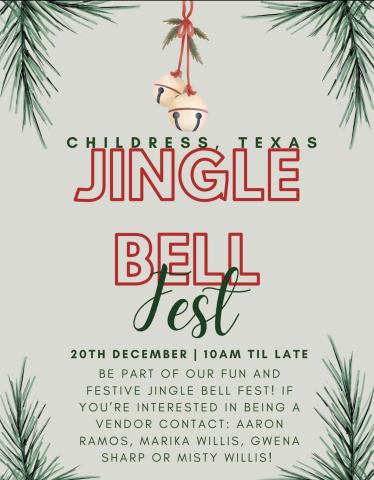Jingle Bell Fest, a full day of holiday fun for all ages, including Christmas caroling, photos with Santa, a cookie contest and more, will take place from 10 a.m.-8 p.m. Saturday, Dec. 20 at Fair Park.