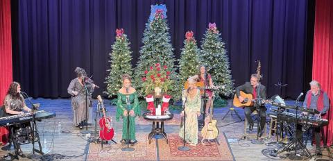 Captured from the balcony of the historic Wellington Ritz Theatre, fans filled the venue for the 8 p.m. Friday, Dec. 5 Grits and Glamour Tour performance by highly acclaimed Pam Tillis and Lorrie Morgan. The country music classics delighted both old and new fans as they made their stop in Collingsworth County as they travel across North America. Fans exchanged rave reviews of the unforgettable Christmas season performance at the elegantly attired Ritz venue.  