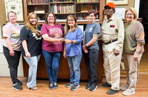 In an election of new Collingsworth County Chamber of Commerce officers on Monday, Feb. 9 at Collingsworth County Museum, Cindy Weatherly assumes the presidency position, previously held by Karen Caldwell for several years. 