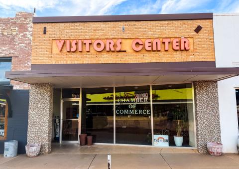 The Red River Sun, formerly located at 226 N. Main St., recently relocated to the Childress Chamber of Commerce, 237 Commerce St. NW. 