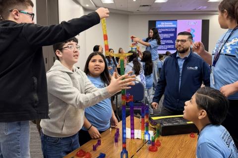 Memphis Independent School District (ISD) students attend a College 1st Career Awareness and Mentorship Program (CAMP), hosted by the Region 16 Education Service Center (ESC) Migrant Education Program Tuesday, March 3-Wednesday, March 4 in Amarillo. At the CAMP, students focused on earth science, marine biology and coding, learning about possible careers in each area of study, as well as participating in related hands-on activities, group collaboration and problem solving. Memphis ISD