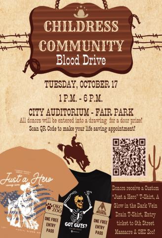 Childress Community Blood Drive coming up