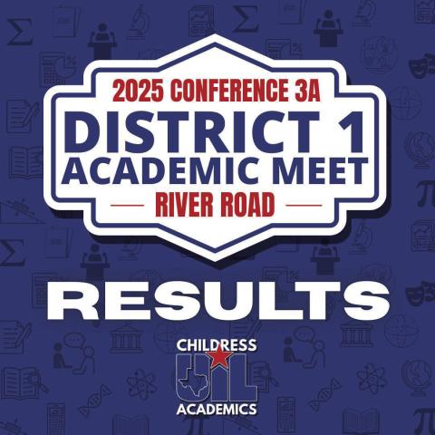 Childress High School takes bronze at 3A District 1 UIL Academic Meet
