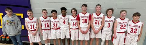 The seventh-grade Firecrackers defeat Canadian 40-19 in the championship round of the Panhandle Tournament this past weekend to remain undefeated on the season. From left: Daniel Marshall, Sutton Smith, Damon Keys, Ivan Cruz, TJ Coffee, Colt Patterson, Jax Cantu, Cix Killian, Easton Wischkaemper, Miles Ouellette, Baron Mitchell.
