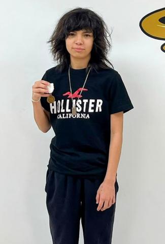Memphis High School junior Vanessa Castillo receives a Division 1 rating on her drum solo, “Befuddled,” which she performed during a recent UIL Solo and Ensemble Contest. Memphis ISD