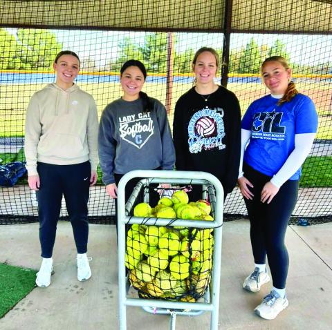 The Childress Lady Cats are gearing up for softball season, hitting the batting cages Wednesday, Nov. 26. The varsity Lady Cats will scrimmage at 4 p.m. Tuesday, Jan. 27 in Childress to open the season. Childress Bobcat and Lady Cat Sports