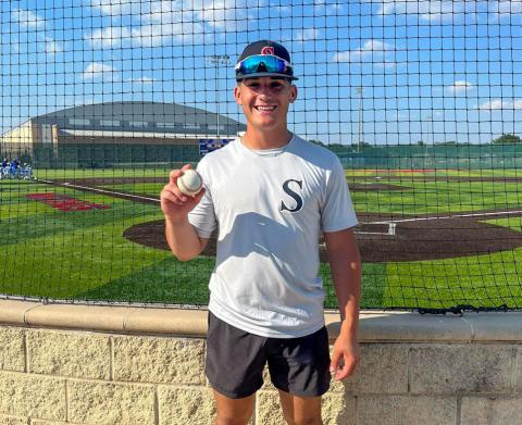 Childress Bobcat Colton Teichelman plays in the Five Tool Texas North Texas Showdown Satellite Series Thursday, June 13-Sunday, June 16 in Dallas-Fort Worth. Courtesy Photo