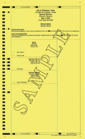 City of Childress General Election Early Voting to begin Monday