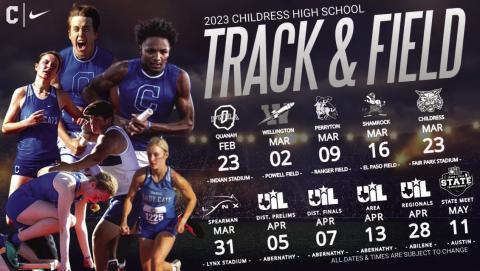 Childress High School announces track and field schedule