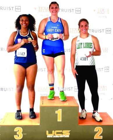  Childress’ Taylor Wiseman takes gold at Clyde Littlefield Texas Relays