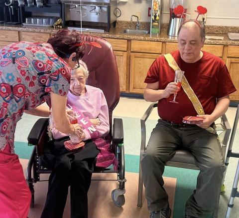 Wellington Care Center embraces Valentine’s Day gatherings
