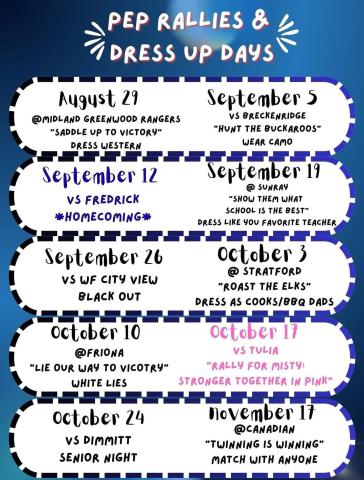 Bobcats announced pep rally dress-up themes