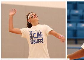 Bobkittens compete in powderbuff volleyball