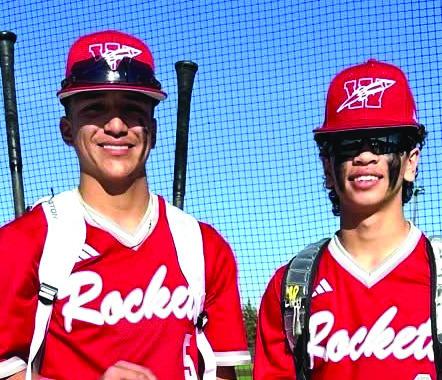 Courtesy Photo Wellington’s Alex Orozco and TJ Salinas are selected to the Floydada All-Tournament Team Saturday, March 1. Going 1-2 overall, Wellington finished the tournament with a 5-4 win over West Texas. Additionally, during the tournament, donations were accepted for the Salinas family, whose son, Dahmian Salinas, a Skyrocket player, recently suffered a baseball-related head injury.