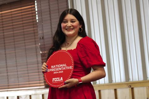 Kimi Ward, the Texas Family, Career and Community Leaders of America (FCCLA) Region I President, Texas FCCLA Vice President of Leadership Development and Texas FCCLA National Officer Candidate, is the FCCLA Childress Chapter National Representative for 2023-2024. The Red River Sun/Elizabeth Tanner