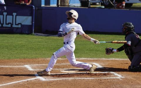 Childress’ Nick McMinn swings against the Abernathy Antelopes Saturday, April 1. Photo by Childress High School Yearbook Staff
