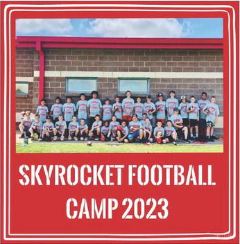 Football campers learn Skyrocket traditions