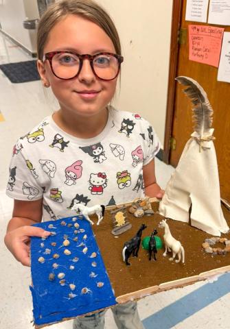 Fourth graders create Native American